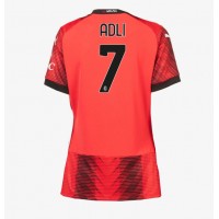 Camisa de Futebol AC Milan Yacine Adli #7 Equipamento Principal Mulheres 2023-24 Manga Curta